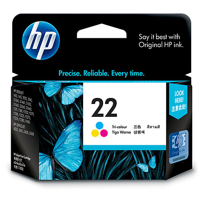 Mực in HP 22 Tri color Inkjet Print Cartridge (C9352AA)